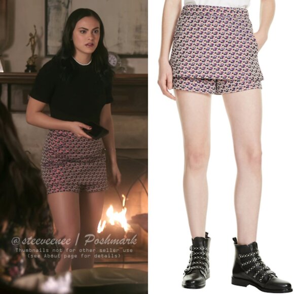 Maje Irosa Floral Jacquard Skort Shorts ASO Veronica Lodge - Picture 2 of 11